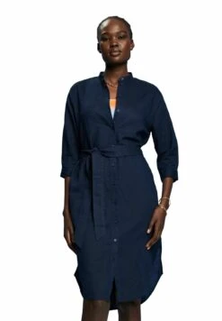 ESPRIT Vestido Camisero - Navy