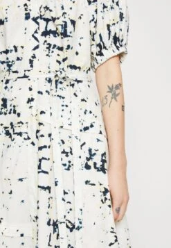 3.1 Phillip Lim Kaleidoscope V Neck- Vestido Informal - Ink/Buttercream/Multi -Tienda barata Ulla Popken fad2001ee38f4c3fa8b0c82cfbc5443d