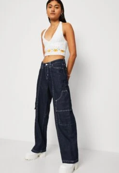 Hollister Co. Eclectic Bare Halter - Top - White Floral -Tienda barata Ulla Popken fb58f3fec8274761ad7524ae6199174e