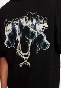 Oversize Dogs - Camiseta Estampada - Black -Tienda barata Ulla Popken fca0e2da59294b3b98955f61619470b9