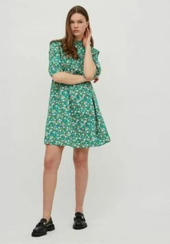 Vila Mit Kurzen ÃRmeln- Vestido Informal - Jelly Bean