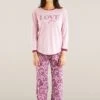 2 Piezas Jiulette - Pijama - Rosa -Tienda barata Ulla Popken fde086a34b5845fb9cf503c893e94690