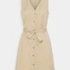 Vero Moda Vmviviana- Vestido Camisero - Beige -Tienda barata Ulla Popken ff2a7ae2992f48609374a7a75fee9a27