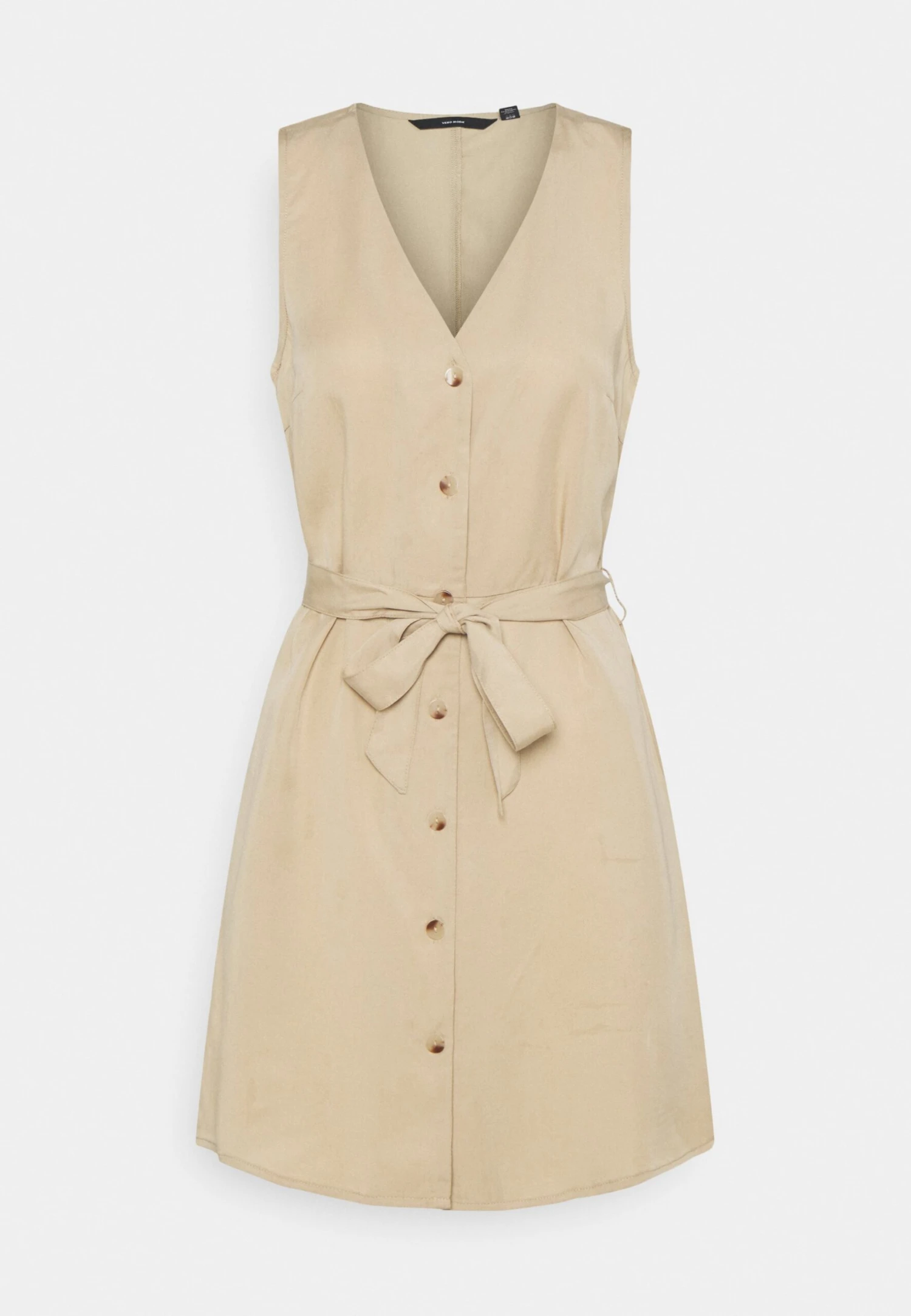 Vero Moda Vmviviana- Vestido Camisero - Beige 3 Vero Moda Vmviviana- Vestido Camisero - Beige