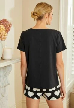 Next Long Sleeve Sets 2 Pack Standard - Pijama - Black White Heart Print -Tienda barata Ulla Popken ff8cd53835054e5f9852b7a292767ff1